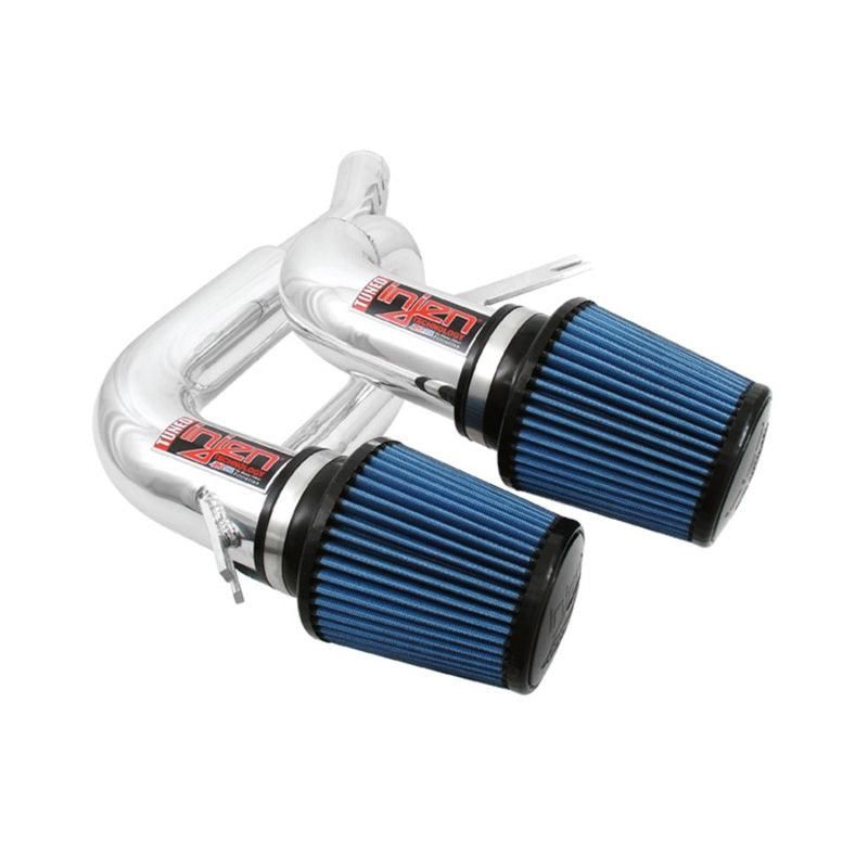 Injen 08-09 535i E60 3.0L L6 Twin intake & AMSOIL Filters Polished Short Ram Intake - SMINKpower Performance Parts INJSP1130P Injen