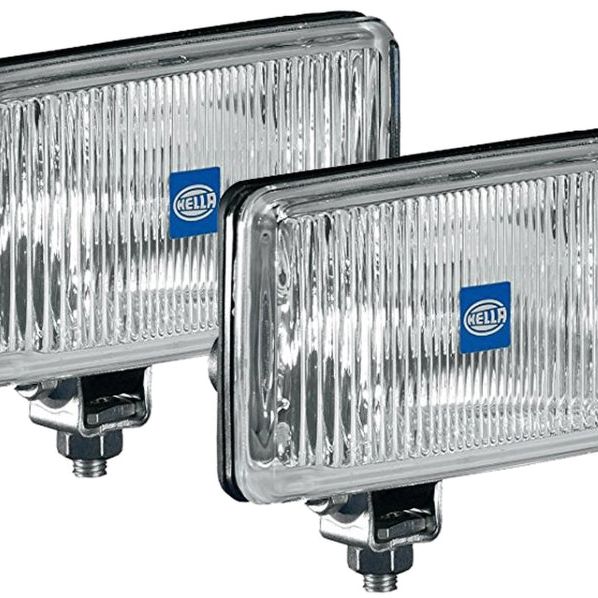 Hella 450 H3 12V SAE/ECE Fog Lamp Kit Clear - Rectangle (Includes 2 Lamps) - SMINKpower Performance Parts HELLA005860601 Hella