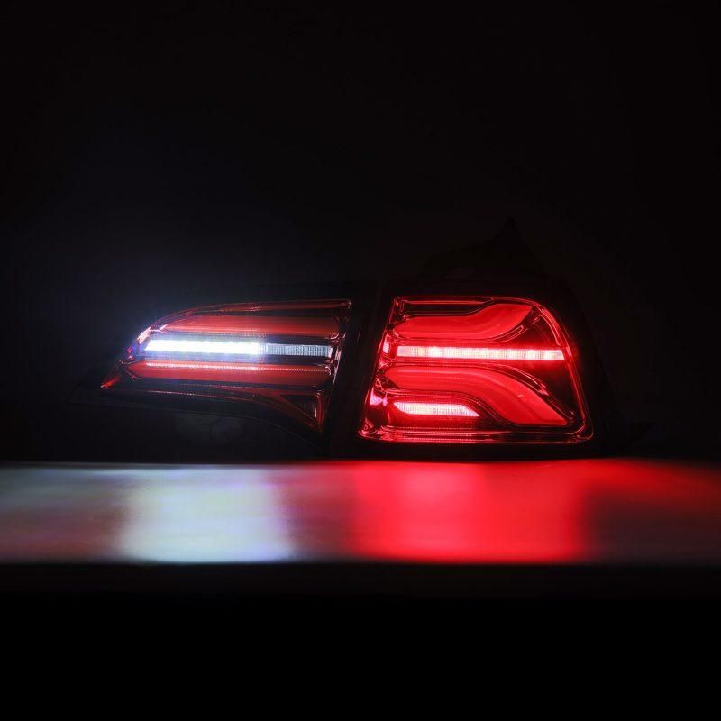 AlphaRex 17-22 Tesla Model 3 PRO-Series LED Tail Lights Red Smoke w/Seq Sig - SMINKpower Performance Parts ARX601020 AlphaRex