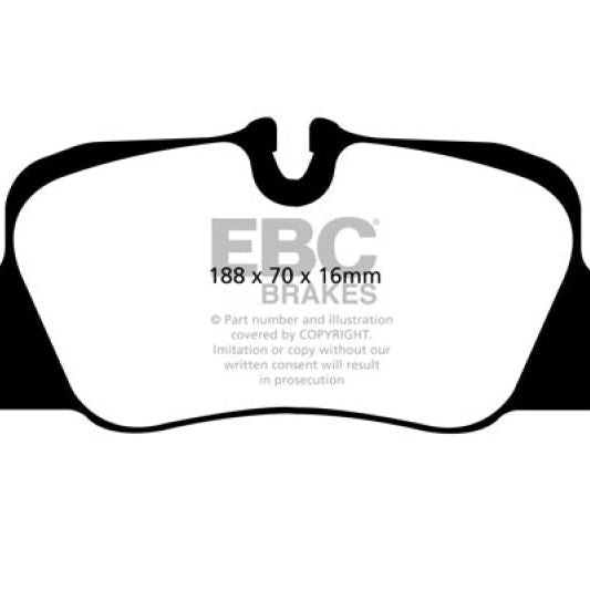 EBC 12-15 Porsche 911 (991) (Cast Iron Rotor only) 3.8 Carrera S Redstuff Rear Brake Pads-Brake Pads - Performance-EBC-EBCDP31858C-SMINKpower Performance Parts