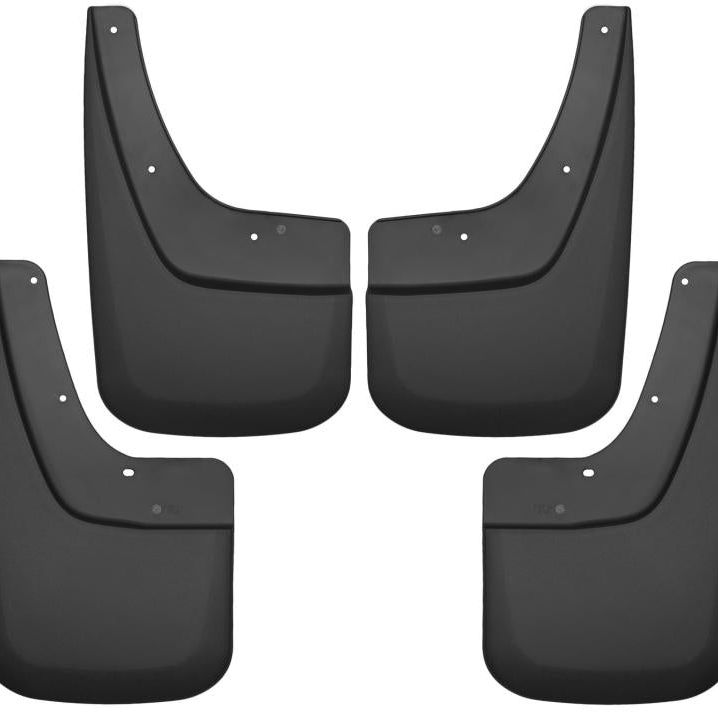Husky Liners 14-17 GMC Sierra 1500 / 15-16 Sierra 2500 HD Front and Rear Mud Guards - Black-Mud Flaps-Husky Liners-HSL56896-SMINKpower Performance Parts