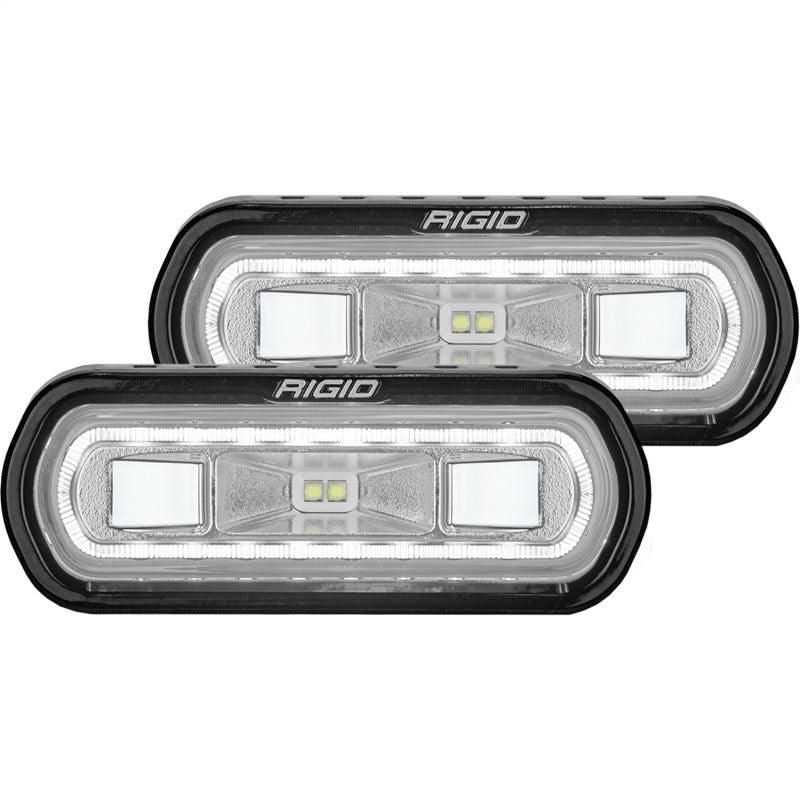 Rigid Industries SR-L Series Surface Mount LED Spreader Pair w/ White Halo - Universal - SMINKpower Performance Parts RIG53120 Rigid Industries