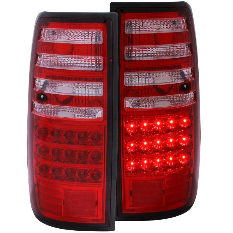 ANZO 1991-1997 Toyota Land Cruiser Fj LED Taillights Red/Clear-Tail Lights-ANZO-ANZ311095-SMINKpower Performance Parts