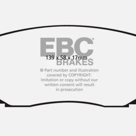 EBC 11-14 Ford Edge 2.0 Turbo Redstuff Front Brake Pads-Brake Pads - Performance-EBC-EBCDP31794C-SMINKpower Performance Parts