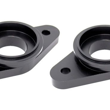 Torque Solution Billet Stock to Tial Blowoff Valve Adapter (Black): Nissan GTR R35 ALL-Blow Off Valve Accessories-Torque Solution-TQSTS-GTR-TIAL-BK-SMINKpower Performance Parts