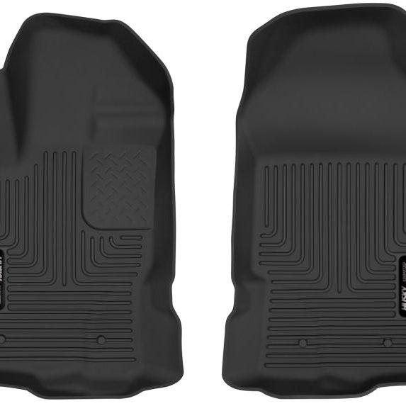 Husky Liners 2019+ Ford Ranger Black Front Floor Liners-Floor Mats - Rubber-Husky Liners-HSL54701-SMINKpower Performance Parts