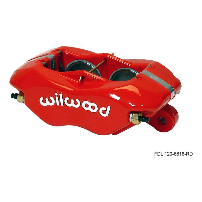 Wilwood Caliper-Forged Dynalite-Red 1.75in Pistons .81in Disc - SMINKpower Performance Parts WIL120-6816-RD Wilwood