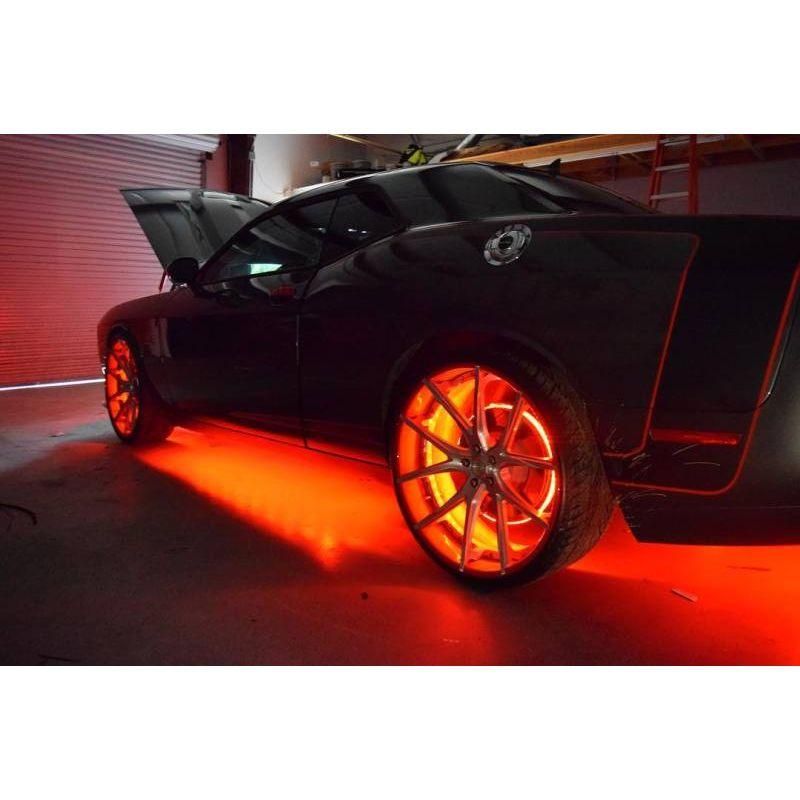 Oracle LED Illuminated Wheel Rings - Double LED - Red - SMINKpower Performance Parts ORL4228-003 ORACLE Lighting