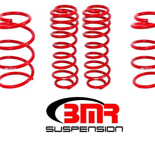 BMR 07-14 Shelby GT500 Drag Lowering Springs (Set Of 4) - Red-Lowering Springs-BMR Suspension-BMRSP075R-SMINKpower Performance Parts