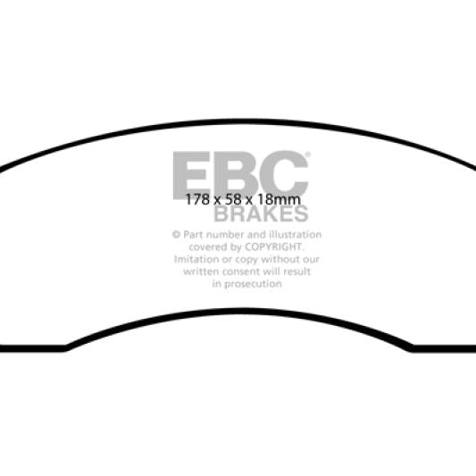 EBC 07+ Buick Enclave 3.6 Greenstuff Front Brake Pads-Brake Pads - Performance-EBC-EBCDP61761-SMINKpower Performance Parts