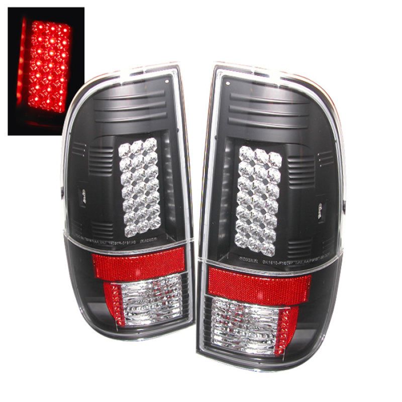 Spyder Ford Super Duty 08-15 LED Tail Lights Black ALT-YD-FS07-LED-BK-Tail Lights-SPYDER-SPY5003898-SMINKpower Performance Parts