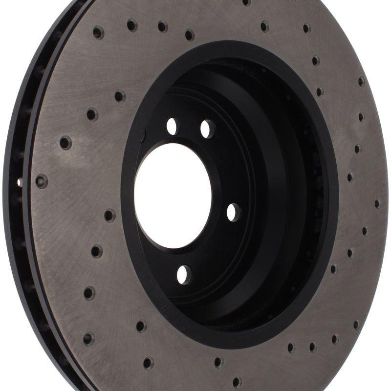 StopTech 07-10 BMW 335i Cross Drilled Right Front Rotor-Brake Rotors - Drilled-Stoptech-STO128.34093R-SMINKpower Performance Parts