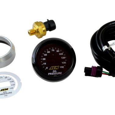AEM 52mm Oil Pressure 150psi Digital Gauge-Gauges-AEM-AEM30-4407-SMINKpower Performance Parts