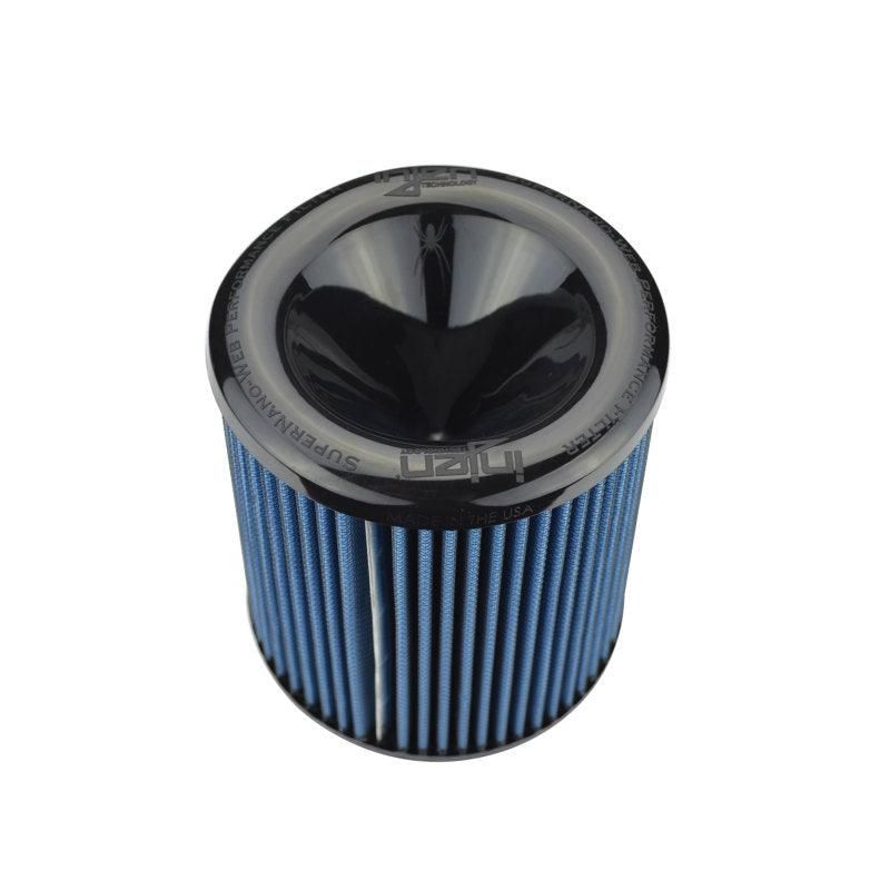 Injen SuperNano Web Dry Air Filter - 3.00 Filter / 6in Base / 6.3in Tall / 5.350in Top - SMINKpower Performance Parts INJX-1103-BB Injen