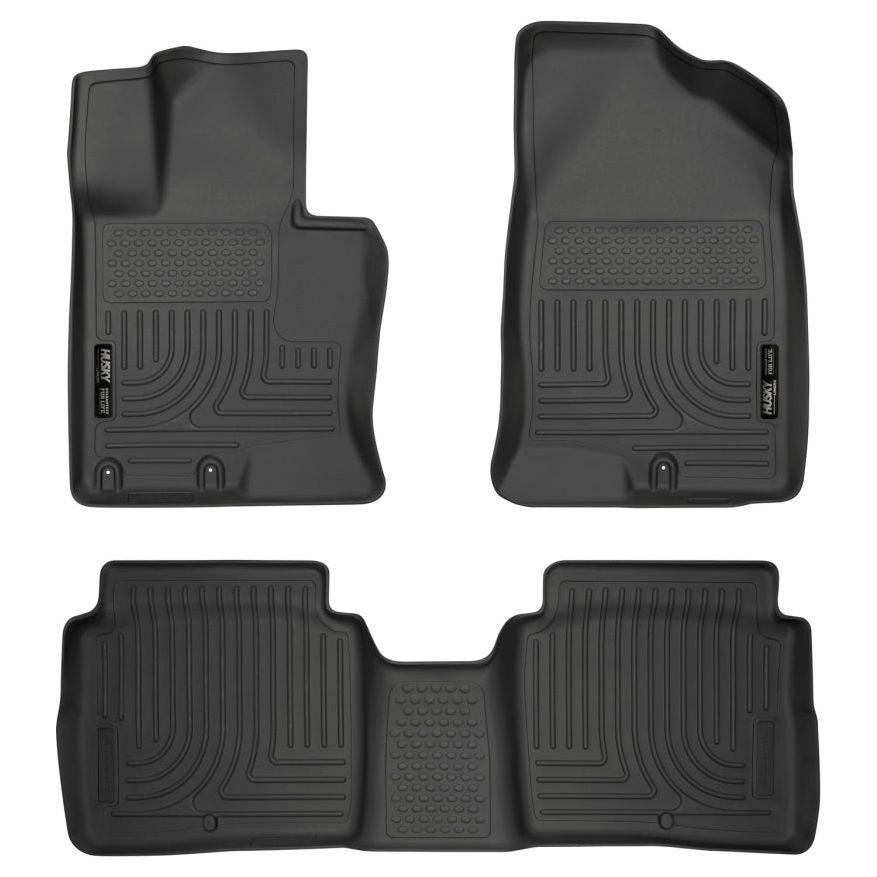 Husky Liners 11-14 Kia Optima Weatherbeater Black Front & 2nd Seat Floor Liners-Floor Mats - Rubber-Husky Liners-HSL99691-SMINKpower Performance Parts