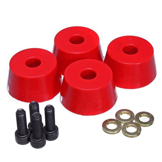 Energy Suspension 96-02 Toyota 4Runner Front Hyper Flex Red Bump Stop Set - SMINKpower Performance Parts ENG8.9103R Energy Suspension