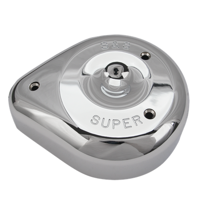 S&S Cycle Teardrop Chrome Air Cleaner Cover For S&S Super E/G Carbs - SMINKpower Performance Parts SSC17-0378 S&S Cycle