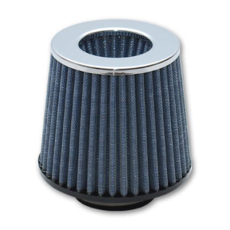 Vibrant Open Funnel Perf Air Filter (5in Cone O.D. x 5in Tall x 4.5in inlet I.D.) Chrome Filter Cap - vibrant-open-funnel-perf-air-filter-5in-cone-o-d-x-5in-tall-x-4-5in-inlet-i-d-chrome-filter-cap