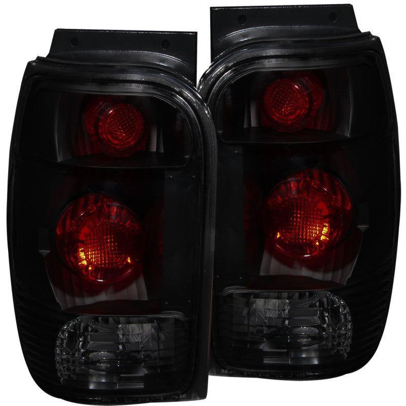 ANZO 1998-2001 Ford Explorer Taillights Dark Smoke-Tail Lights-ANZO-ANZ221186-SMINKpower Performance Parts