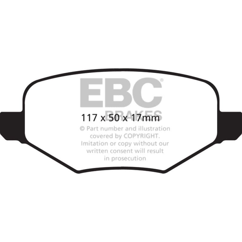 EBC 11-14 Ford Edge 2.0 Turbo Yellowstuff Rear Brake Pads-Brake Pads - Performance-EBC-EBCDP41826R-SMINKpower Performance Parts