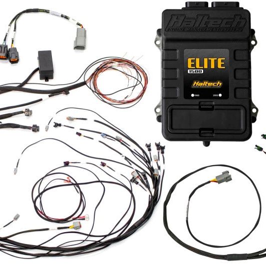 Haltech Elite 1500 Terminated Harness ECU Kit w/ Square EV1 Injector Connectors-Programmers & Tuners-Haltech-HALHT-150988-SMINKpower Performance Parts