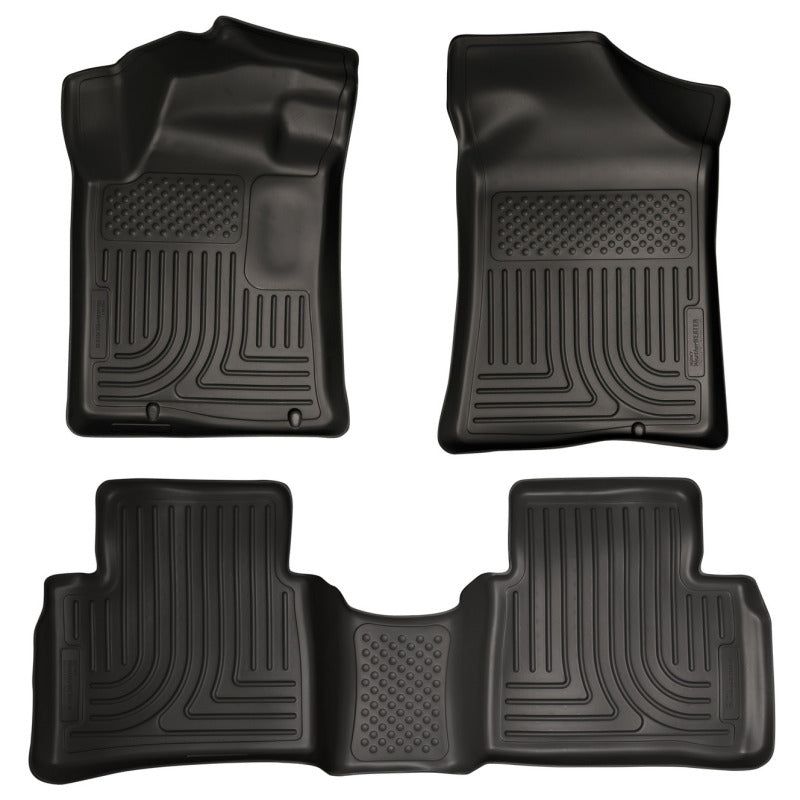 Husky Liners 13 Nissan Altima Weatherbeater Black Front & 2nd Seat Floor Liners-Floor Mats - Rubber-Husky Liners-HSL99641-SMINKpower Performance Parts