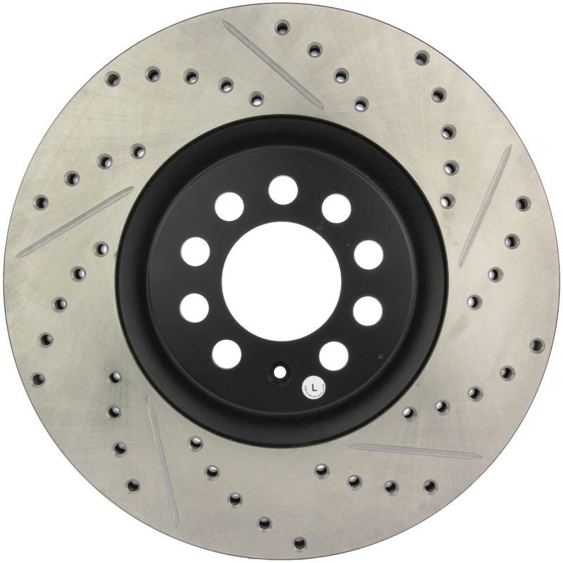 StopTech Slotted & Drilled Sport Brake Rotor-Brake Rotors - Slot & Drilled-Stoptech-STO127.33062L-SMINKpower Performance Parts