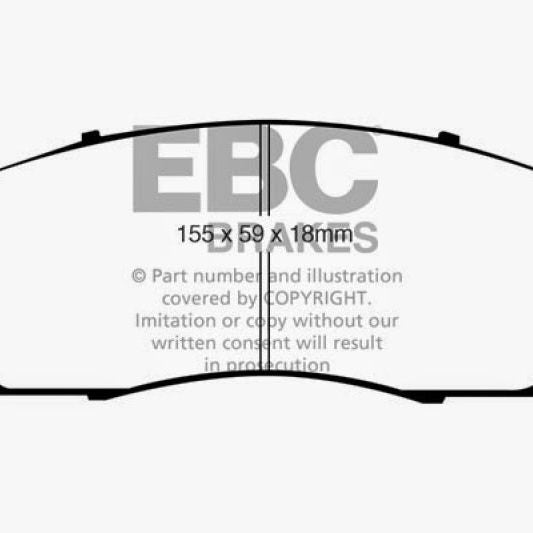 EBC 07-09 Acura RDX 2.3 Turbo Ultimax2 Front Brake Pads-Brake Pads - OE-EBC-EBCUD1089-SMINKpower Performance Parts