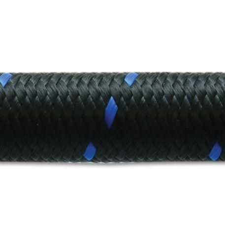 Vibrant -8 AN Two-Tone Black/Blue Nylon Braided Flex Hose (5 foot roll)-Hoses-Vibrant-VIB11988B-SMINKpower Performance Parts