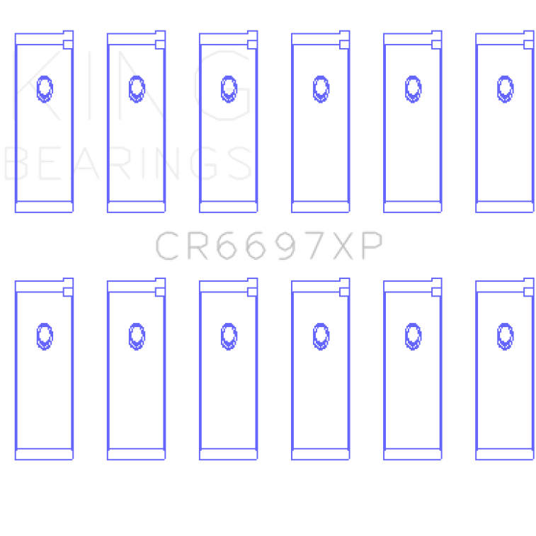 King Nissan RB25/RB26 (Size STD) Performance Rod Bearing Set-Bearings-King Engine Bearings-KINGCR6697XP-SMINKpower Performance Parts