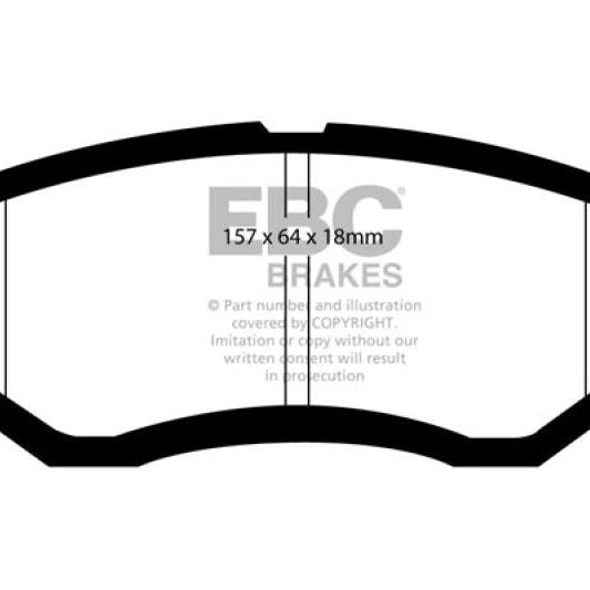 EBC 13+ Subaru Forester 2.0 Turbo Greenstuff Front Brake Pads-Brake Pads - Performance-EBC-EBCDP21583-SMINKpower Performance Parts