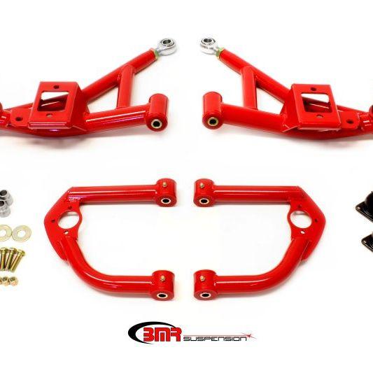 BMR 93-02 F-Body Upper And Lower A-Arm Kit - Red-Control Arms-BMR Suspension-BMRAA032R-SMINKpower Performance Parts