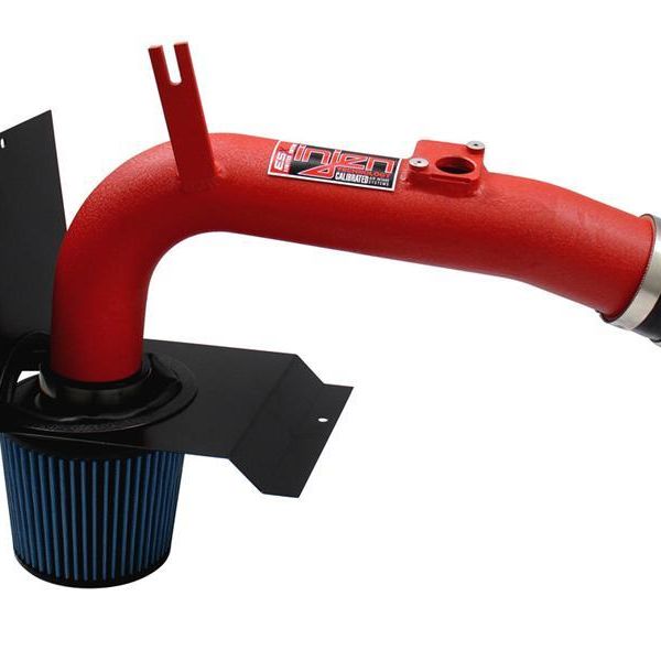 Injen 08-13 Subaru WRX/STi 2.5L (t) Wrinkle Red Cold Air Intake-Cold Air Intakes-Injen-INJSP1204WR-SMINKpower Performance Parts