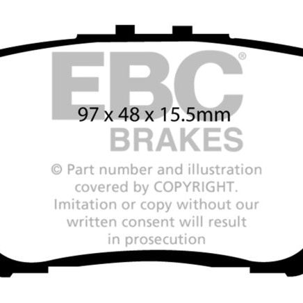 EBC 13+ Lexus ES300h 2.5 Hybrid Redstuff Rear Brake Pads-Brake Pads - Performance-EBC-EBCDP31793C-SMINKpower Performance Parts