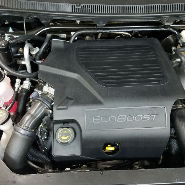 J&L 10-19 Ford Flex EcoBoost V6 Passenger Side Oil Separator 3.0 - Black Anodized-Oil Separators-J&L-JLT3035P-B-SMINKpower Performance Parts