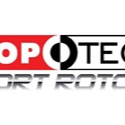 StopTech 13 Ford Focus ST Slotted Right Rear Rotor-Brake Rotors - Slotted-Stoptech-STO126.61099SR-SMINKpower Performance Parts