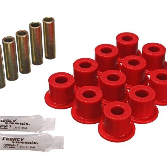 Energy Suspension 72-81 Scout II Red Front & Rear Leaf Spring Bushing Set-Bushing Kits-Energy Suspension-ENG6.2102R-SMINKpower Performance Parts