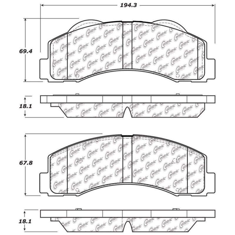 StopTech 10-14 Ford F-150 Street Performance Front Brake Pads-Brake Pads - OE-Stoptech-STO308.14140-SMINKpower Performance Parts