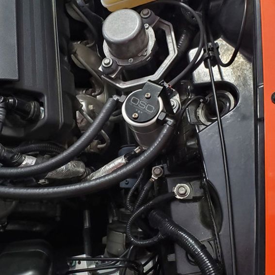 J&L 14-19 Chevrolet Corvette LT1 6.2L Driver Side Oil Separator 3.0 - Clear Anodized-Oil Separators-J&L-JLT3087D-C-SMINKpower Performance Parts