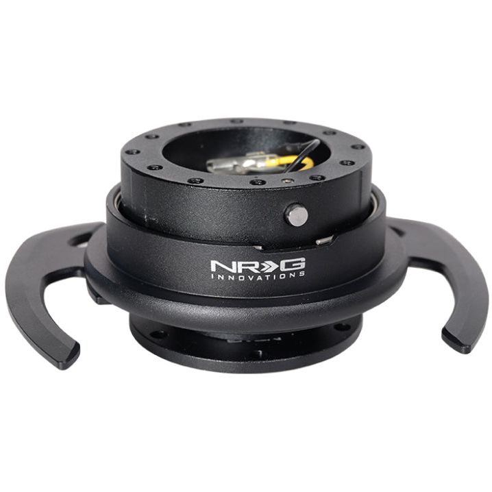 NRG Quick Release Kit Gen 4.0 - Black Body / Black Ring w/ Handles-Quick Release Adapters-NRG-NRGSRK-700BK-SMINKpower Performance Parts