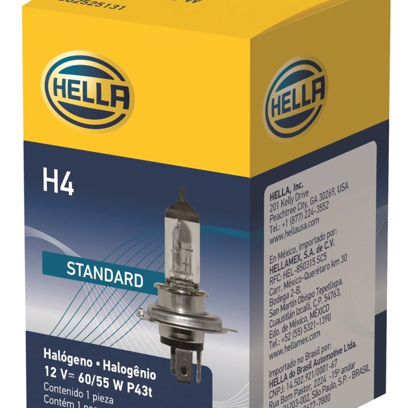 Hella Halogen H4 12V 60/55W Bulb - SMINKpower Performance Parts HELLAH4 Hella