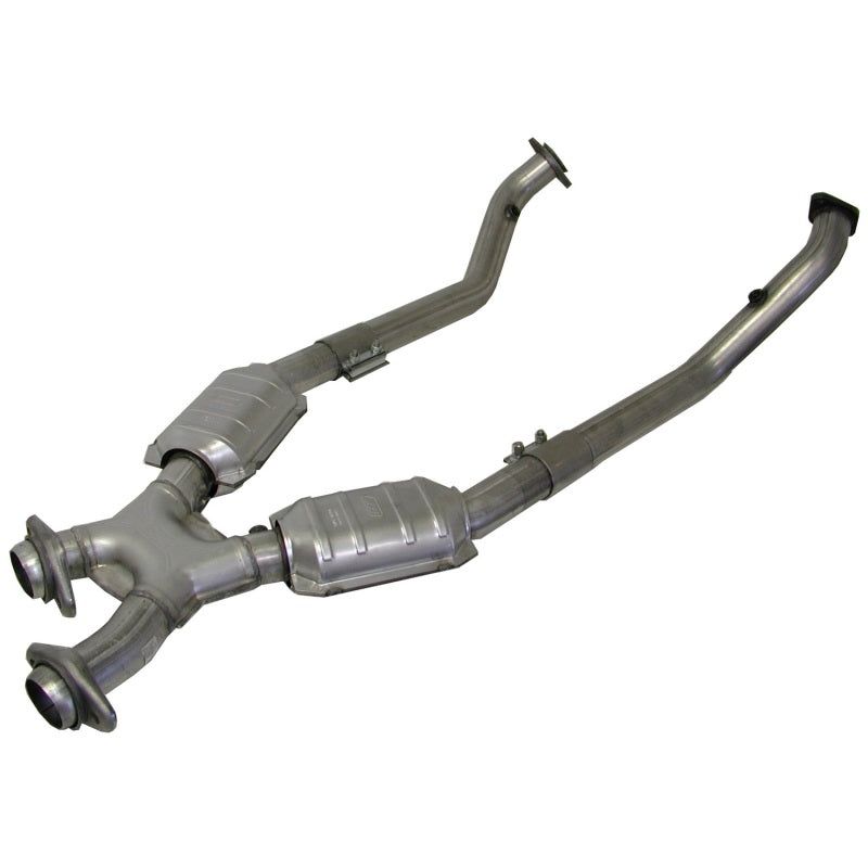 BBK 96-98 Mustang 4.6 Cobra High Flow X Pipe With Catalytic Converters - 2-1/2-Catback-BBK-BBK1618-SMINKpower Performance Parts