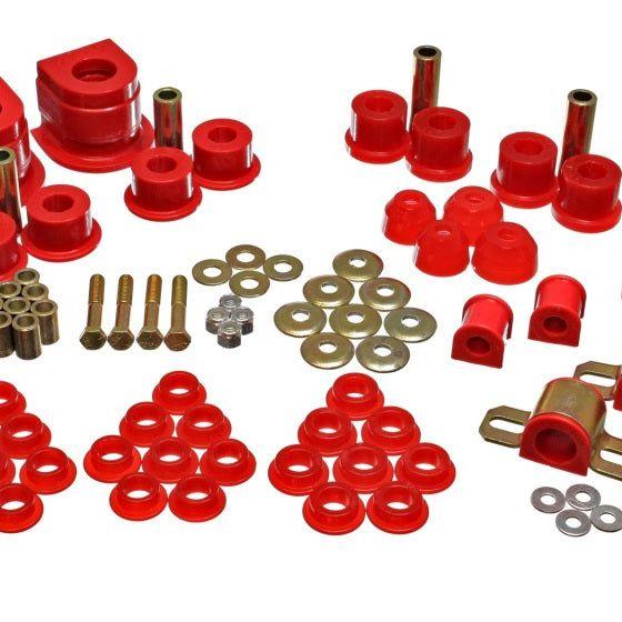 Energy Suspension 86-91 Mazda RX7 Red Hyper-Flex Master Bushing Set-Bushing Kits-Energy Suspension-ENG11.18101R-SMINKpower Performance Parts