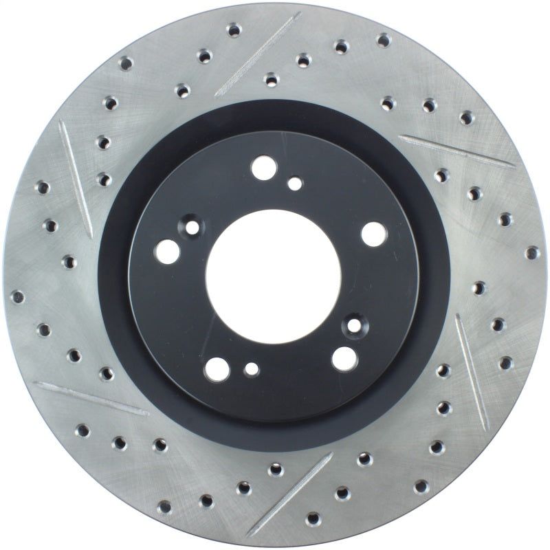 StopTech 00-09 S2000 Slotted & Drilled Right Front Rotor-Brake Rotors - Slot & Drilled-Stoptech-STO127.40048R-SMINKpower Performance Parts