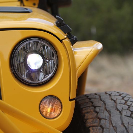 KC HiLiTES 07-18 Jeep JK (Not for Rubicon/Sahara) 7in. Gravity LED Pro DOT Headlight (Pair Pack Sys)-Headlights-KC HiLiTES-KCL42341-SMINKpower Performance Parts