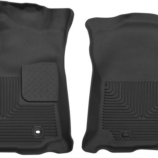 Husky Liners 2016 Toyota Tacoma Double Cab Pickup Black Front Floor Liners-Floor Mats - Rubber-Husky Liners-HSL53741-SMINKpower Performance Parts