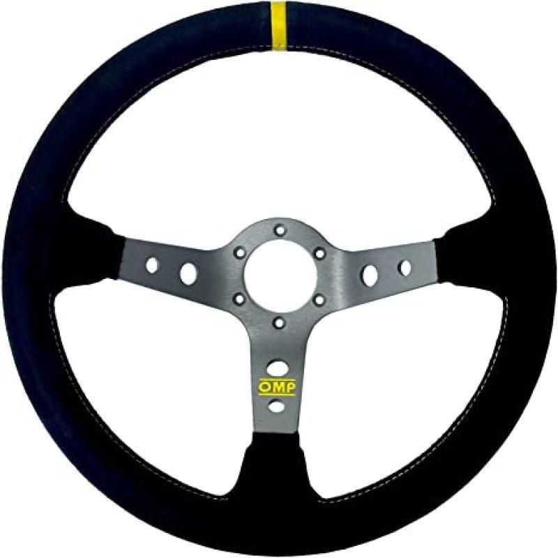 OMP Corsica Steering Wheel/3 Black Dish Spokes/ - Small Suede (Black) - SMINKpower Performance Parts OMPOD0-1954-071 OMP