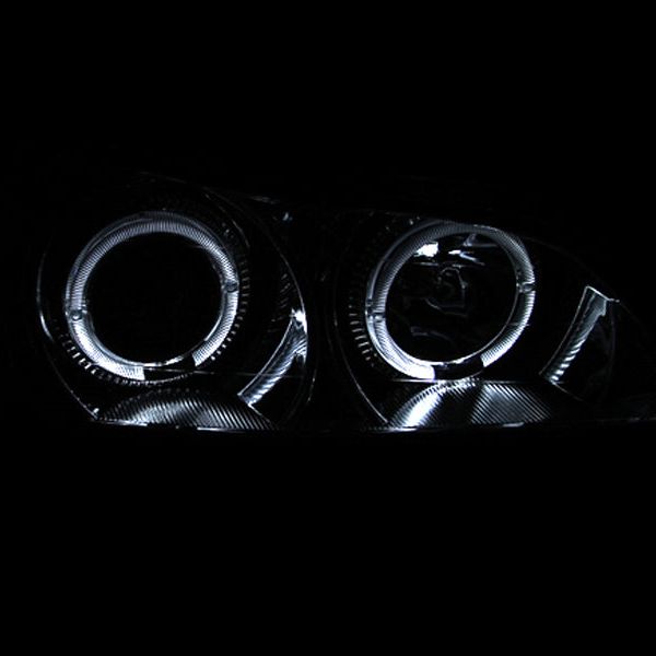 ANZO 2000-2004 Infiniti I30 Projector Headlights w/ Halo Chrome-Headlights-ANZO-ANZ121078-SMINKpower Performance Parts