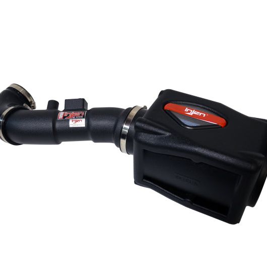 Injen 04-10 QX56 / 04-12 Amada/Titan V8 5.6L w/Power Box Wrinkle Black Power-Flow Air Intake System-Cold Air Intakes-Injen-INJPF1950-1WB-SMINKpower Performance Parts