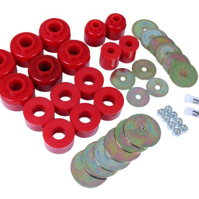 Energy Suspension 96-99 Toyota 4Runner 2WD/4WD Red Body Mount Bushing Set - SMINKpower Performance Parts ENG8.4111R Energy Suspension